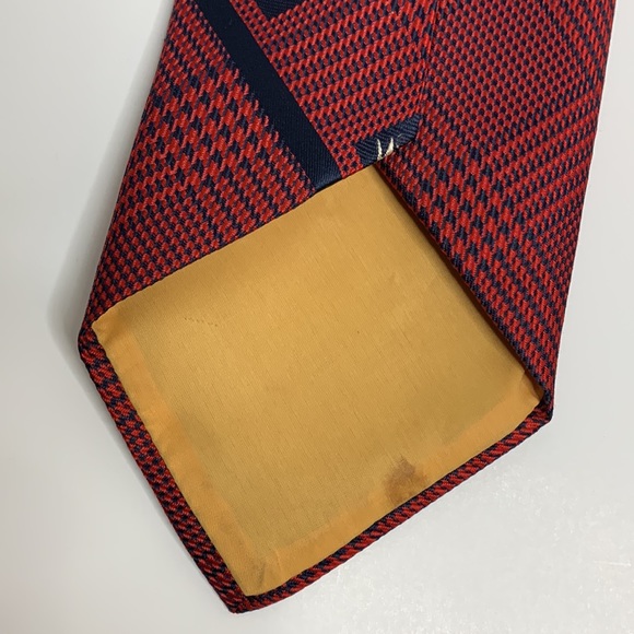 Carter Holmes | Red & Blue King Crown Adorned Necktie Dayton’s Branded Polyester - Picture 4 of 7